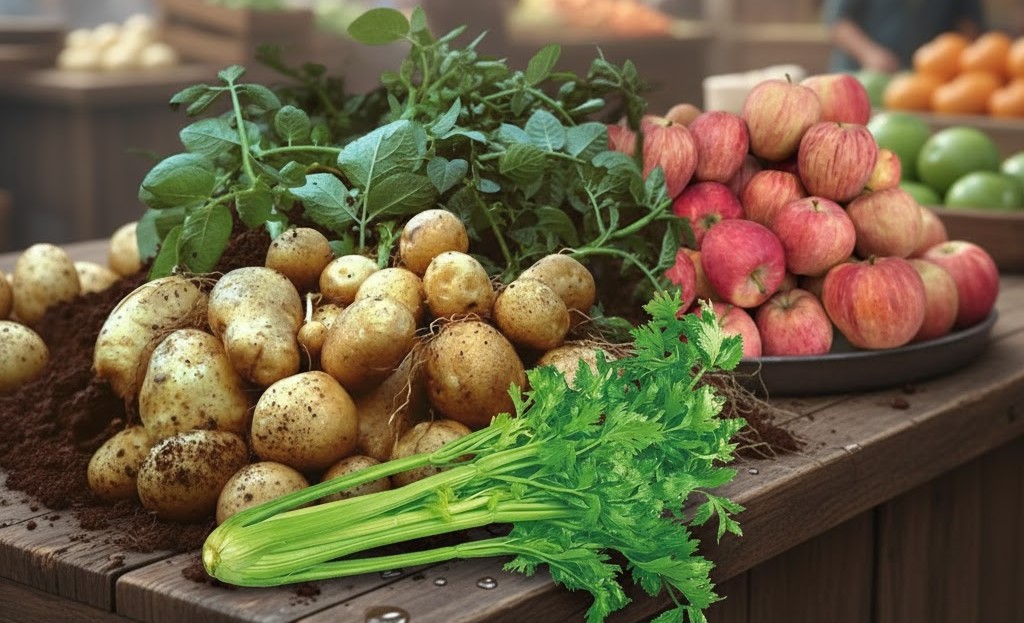 Dùng khoai tây, táo hoặc cần tây để bảo quản bánh mì tự nhiên, không dùng hóa chất.
