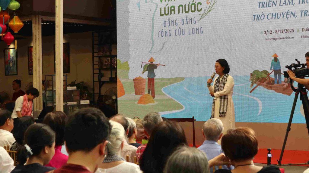 Phần khai mạc sự kiện “Văn Minh Lúa Nước ĐBSCL” với những chia sẻ giá trị về di sản văn minh lúa nước và hành trình phát triển bền vững.