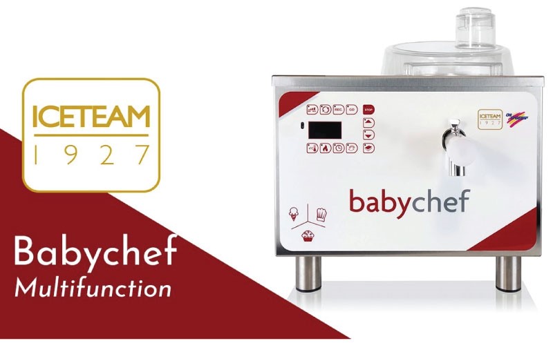 Máy Baby Chef ICETEAM 1927 – thiết bị đa năng cho sản xuất gelato và chế phẩm tươi trong mô hình F&B.